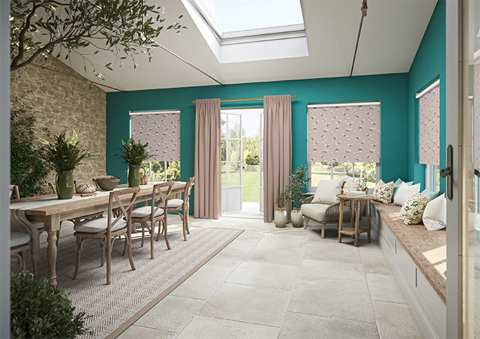 Busy Bee, Dusky Pink - Twist&Fit Roller Blind - Image 7